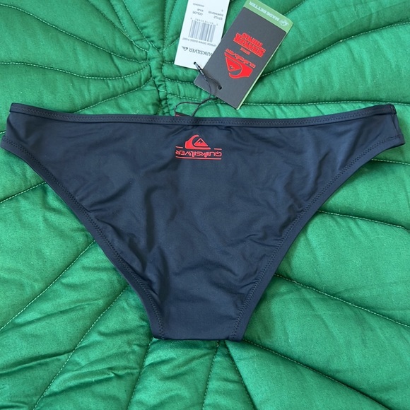 NWT Quiksilver X stranger things collab. Upside down basic bikini bottoms. - Picture 6 of 8